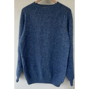 NWT Freeman Men’s Blue Sweater XL Made in Scotland Heritage Knit Classic Prep